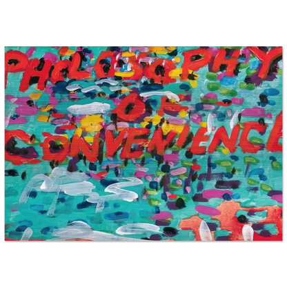 Philosophy of Convenience - 1988 - Paul Thek Brushed Aluminum Print - 70x100 cm / 28x40 inches | Paul Thek Aluminum Print | Paul Thek Prints
