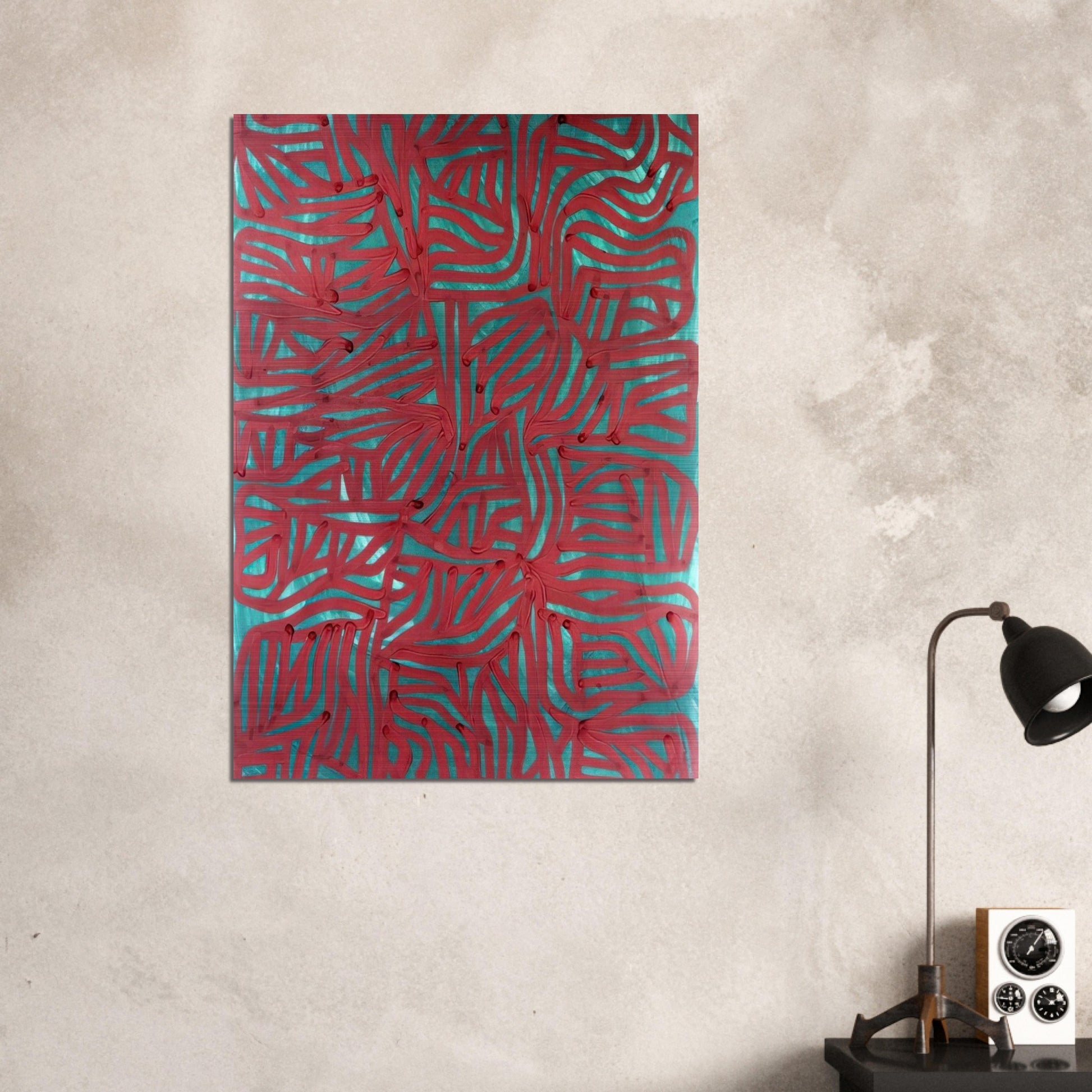 Irregular Grid - Sol LeWitt Brushed Aluminum Print - 70x100 cm / 28x40 inches | Sol LeWitt Aluminum Print | Sol LeWitt Prints
