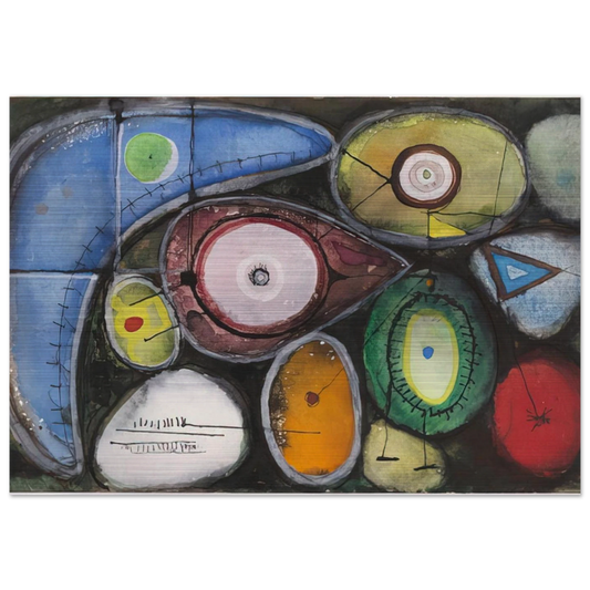 Untitled - 1946 - Richard Pousette-Dart Brushed Aluminum Print - 70x100 cm / 28x40 inches | Richard Pousette-Dart Aluminum Print | Richard Pousette-Dart Prints