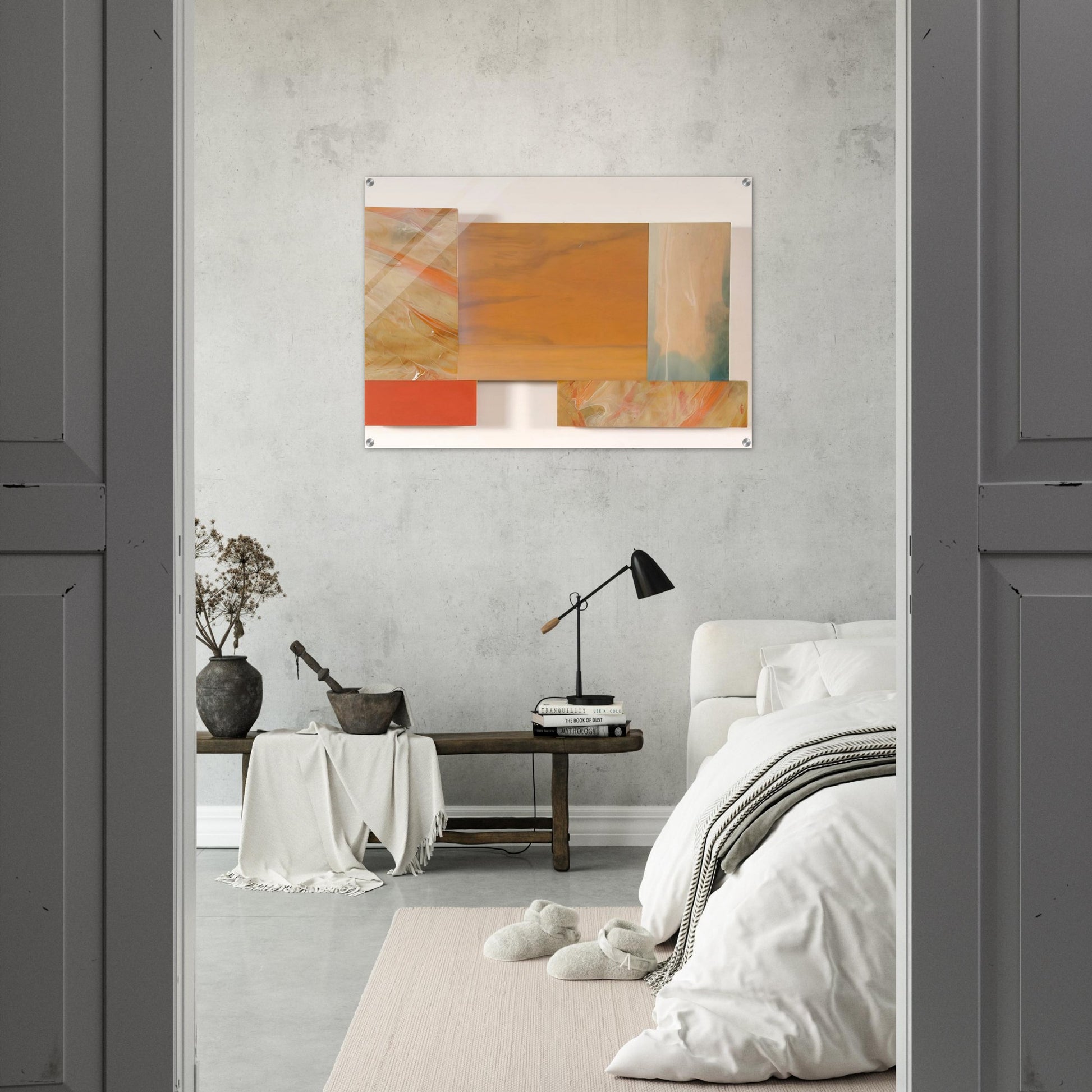 With Orange - Sam Gilliam Acrylic Print - 70x100 cm / 28x40″ inches