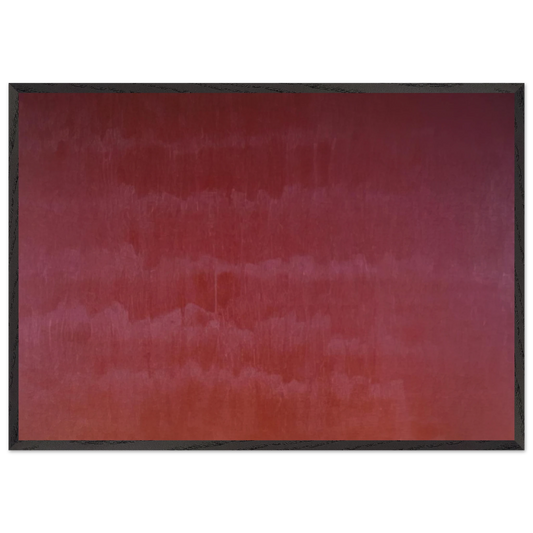 Venetian Red - Marcia Hafif 70x100 cm / 28x40 inches Framed Art Print – Black Wooden Frame