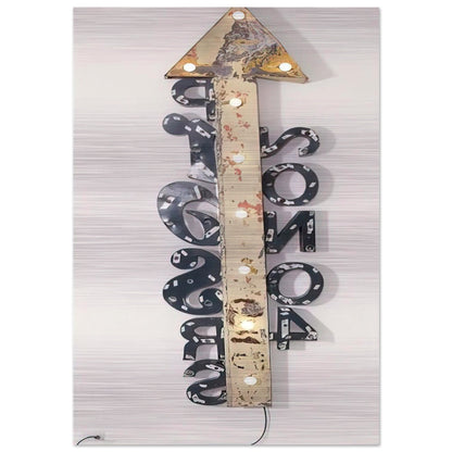 SOARING DRIBBLE GLUT 1992 - Robert Rauschenberg Brushed Aluminum Print - 70x100 cm / 28x40 inches | Robert Rauschenberg Aluminum Print | Robert Rauschenberg Prints