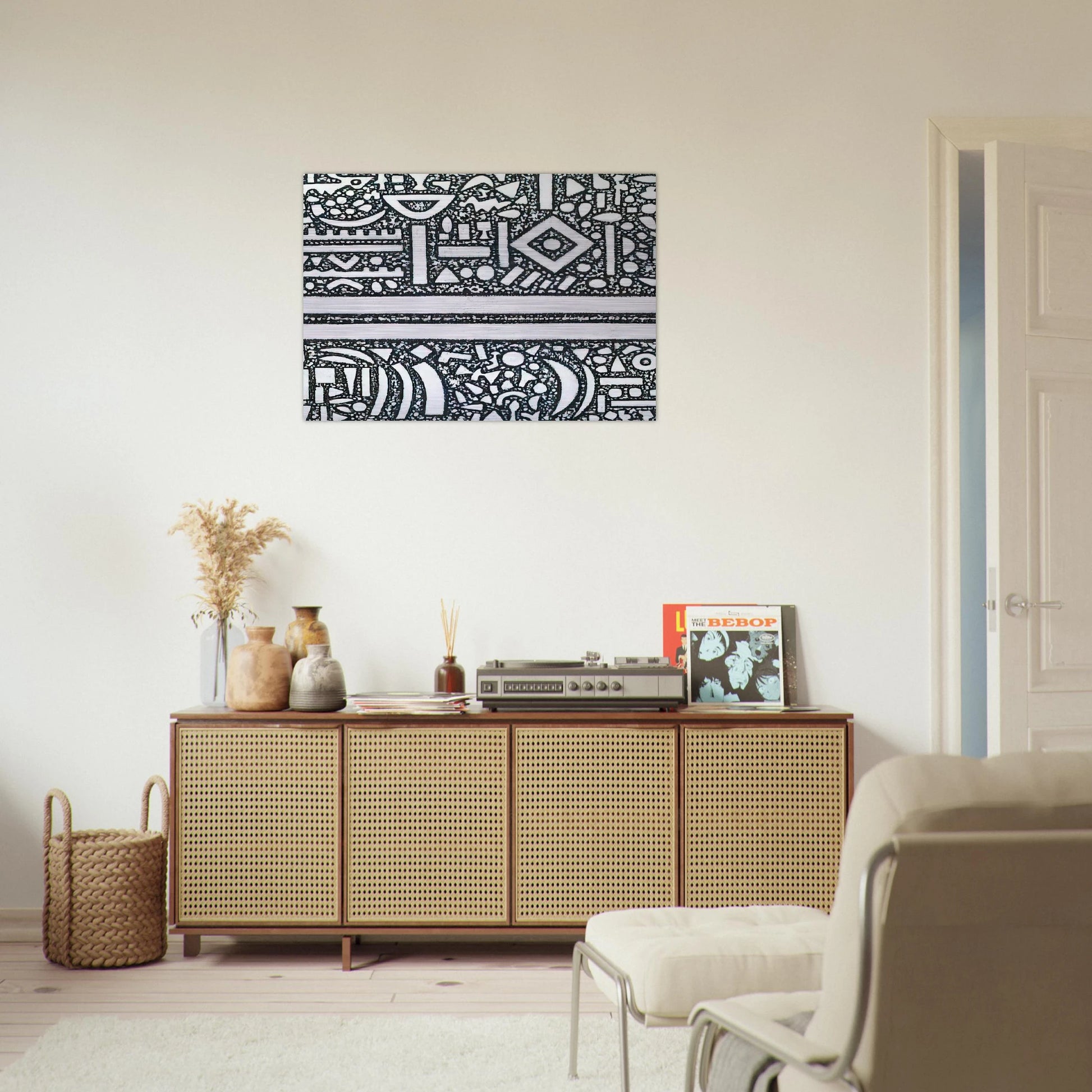 From the Edge of Darkness - Richard Pousette-Dart Brushed Aluminum Print - 70x100 cm / 28x40 inches | Richard Pousette-Dart Aluminum Print | Richard Pousette-Dart Prints