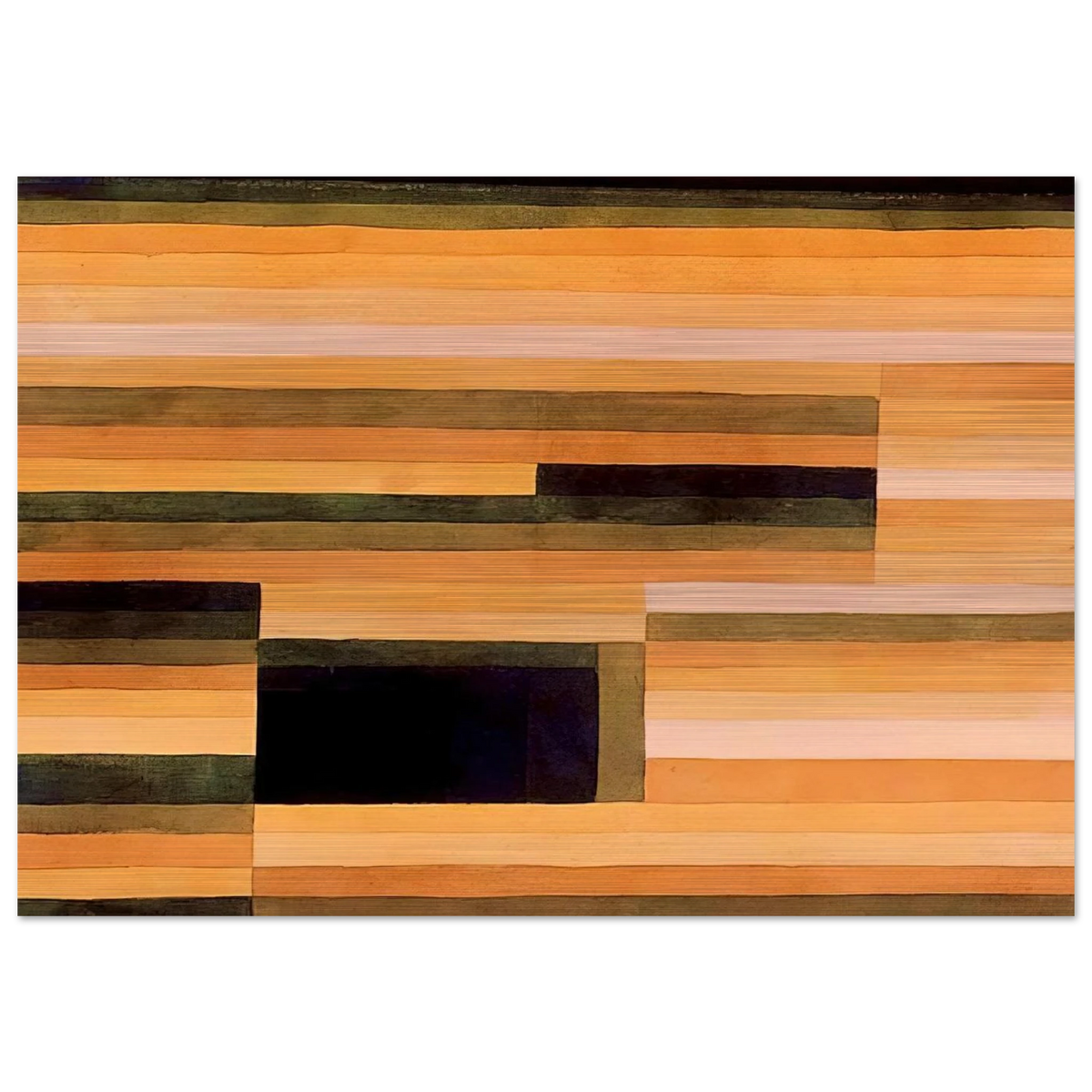 ROCK CHAMBER 1929 - Paul Klee Brushed Aluminum Print - 70x100 cm / 28x40 inches | Paul Klee Aluminum Print | Paul Klee Prints