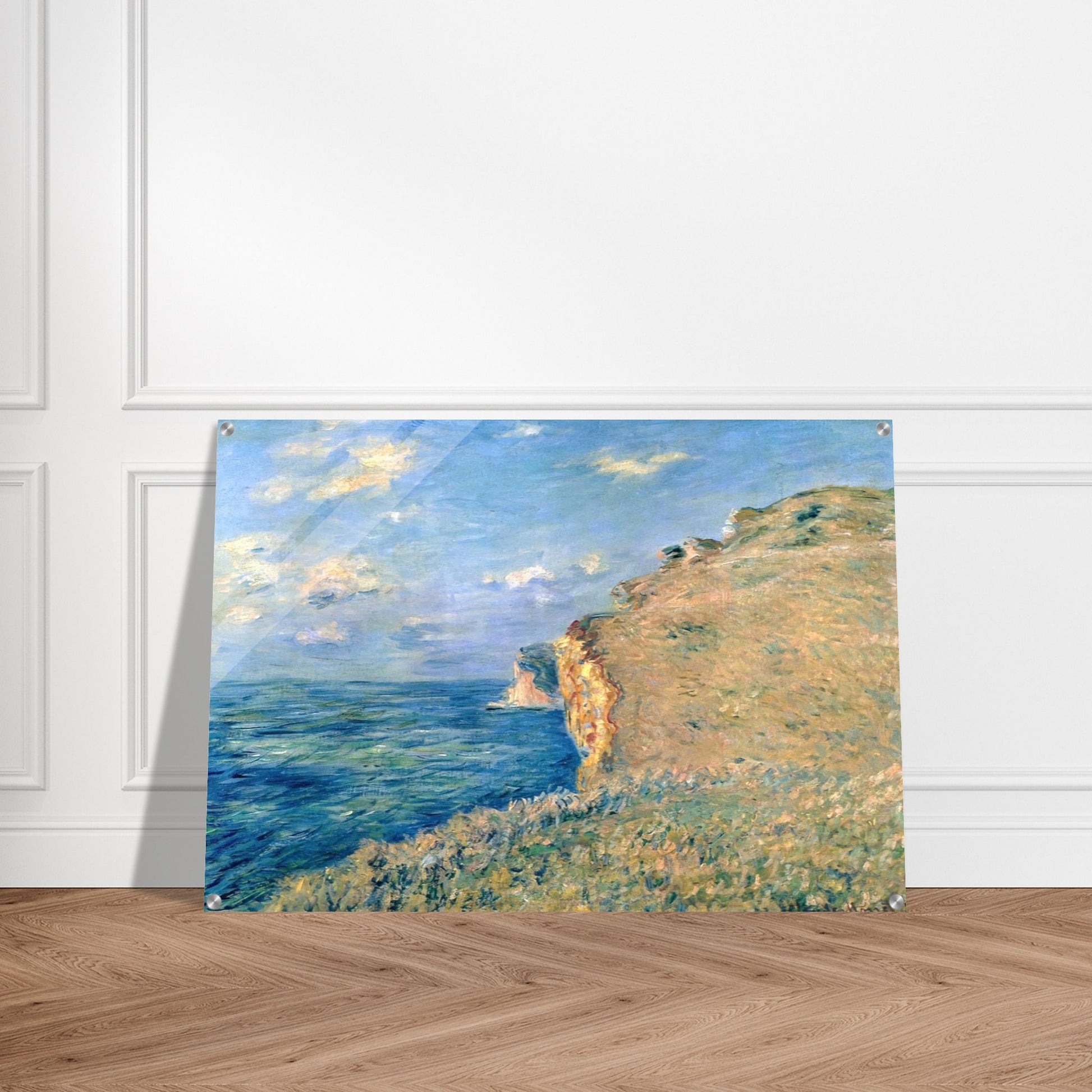 Cliff at Fecamp - claude monet Acrylic Print - 70x100 cm / 28x40″ inches