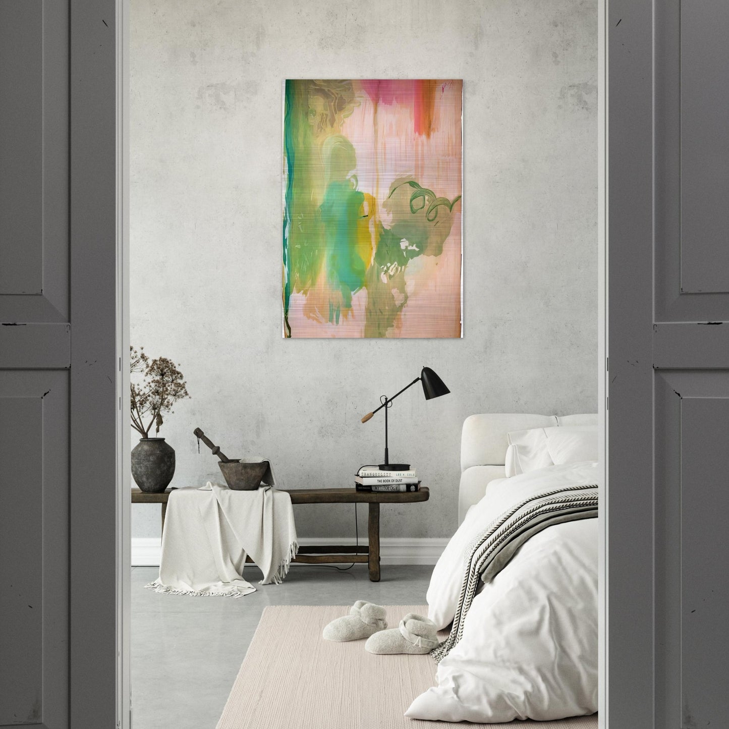 Snow Pines - 2004 - Helen Frankenthaler Brushed Aluminum Print - 70x100 cm / 28x40 inches | Helen Frankenthaler Aluminum Print | Helen Frankenthaler Prints