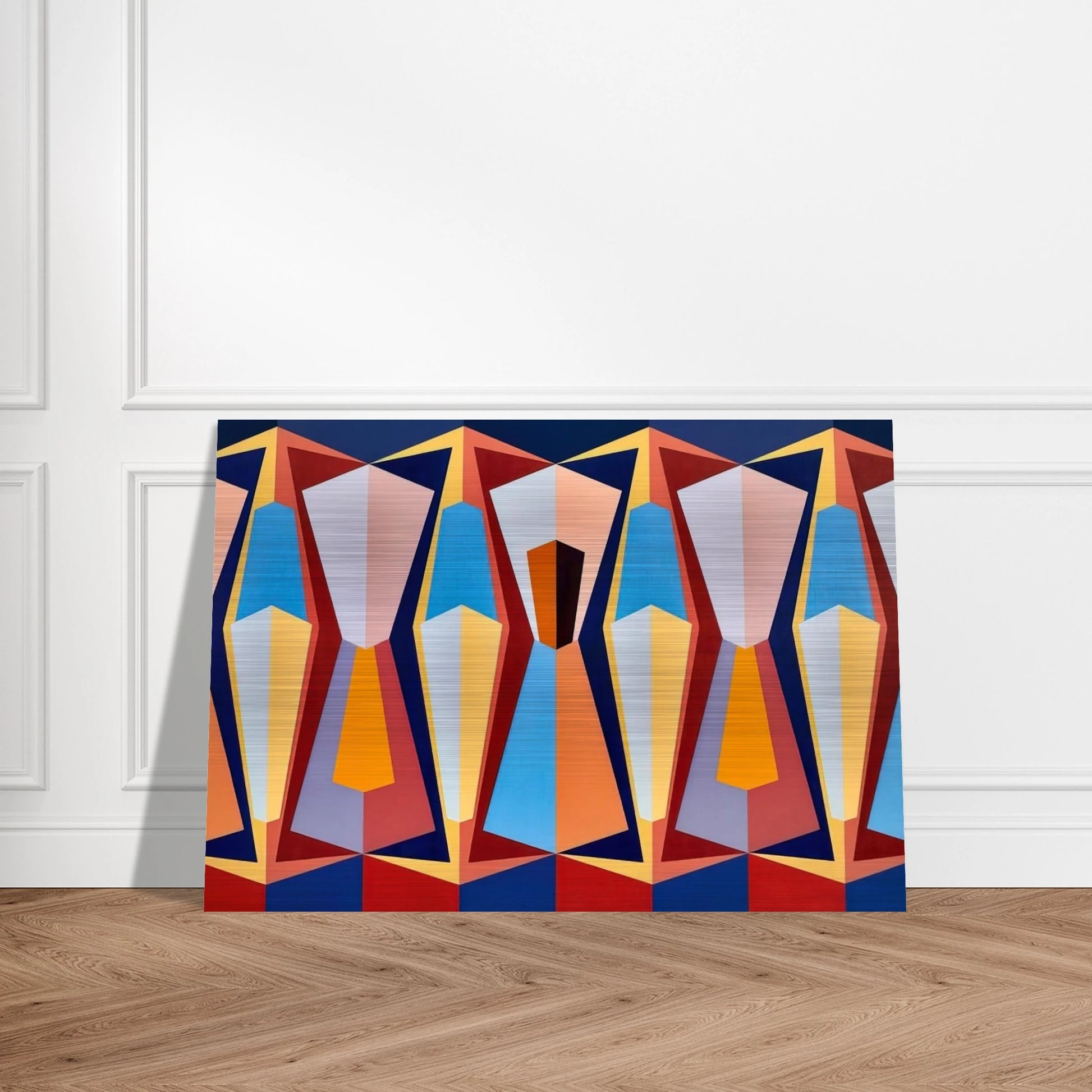 Stage II - 1958 - Karl Benjamin Brushed Aluminum Print - 70x100 cm / 28x40 inches | Karl Benjamin Aluminum Print | Karl Benjamin Prints
