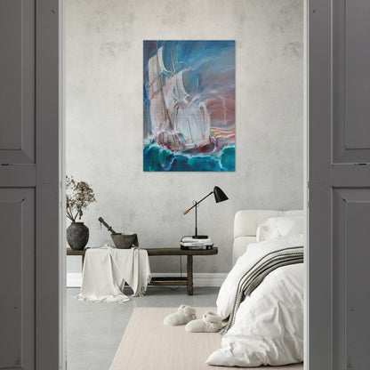 The Great Sail in the Storm - Konrad Zuse Brushed Aluminum Print - 70x100 cm / 28x40 inches | Konrad Zuse Aluminum Print | Konrad Zuse Prints