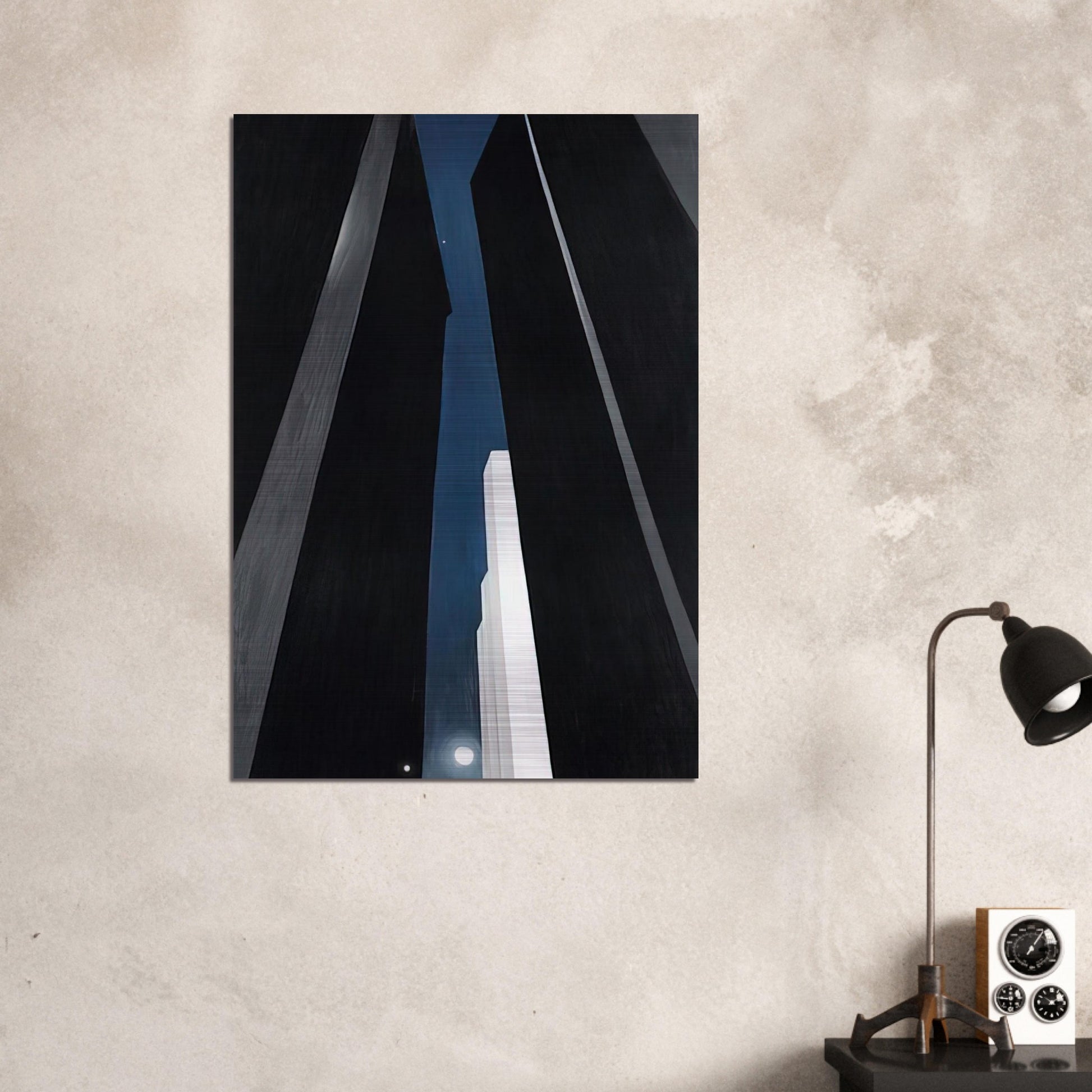City Night - Georgia O'Keeffe Brushed Aluminum Print - 70x100 cm / 28x40 inches | Georgia O'Keeffe Aluminum Print | Georgia O'Keeffe Prints