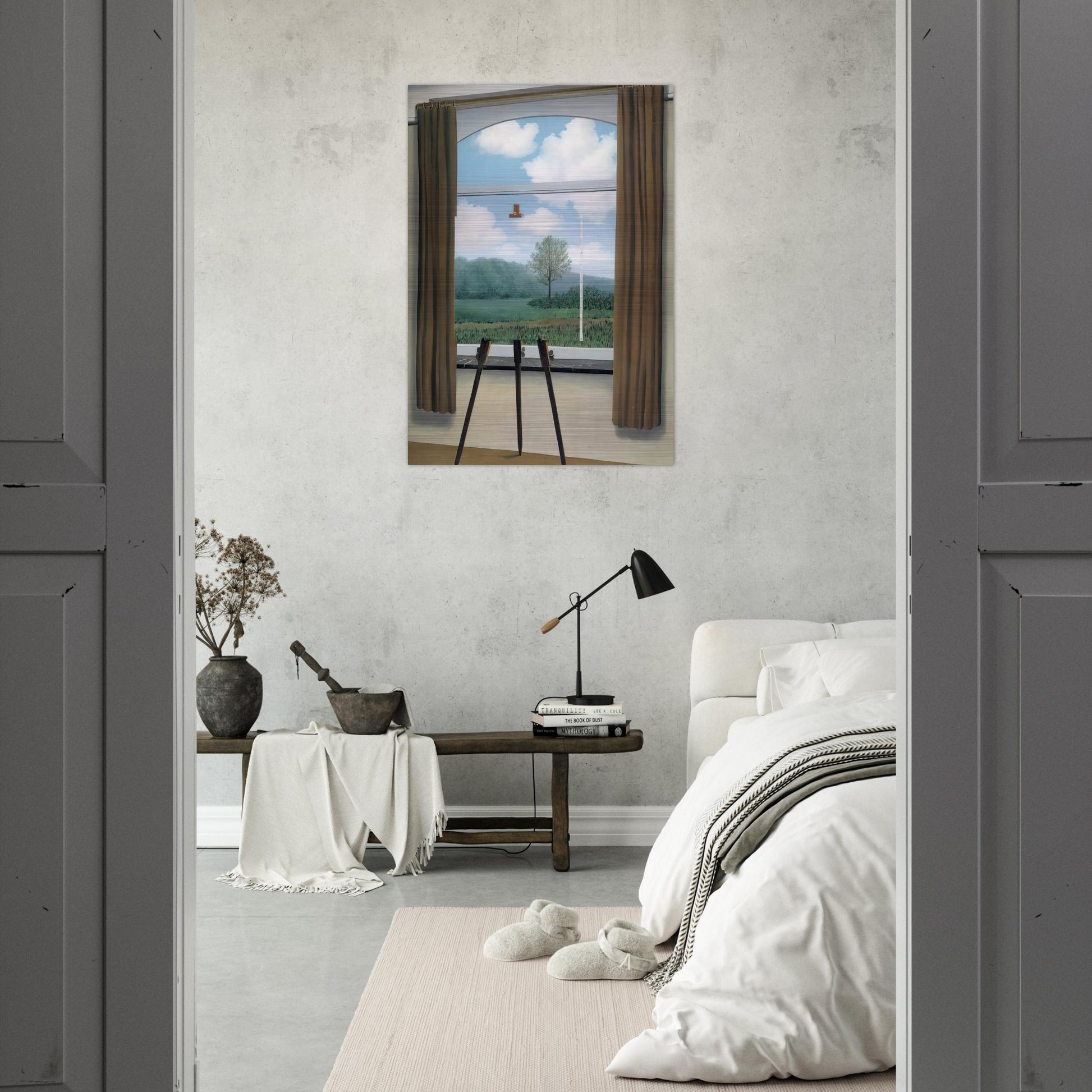 THE HUMAN CONDITION 1933 - Rene Magritte Brushed Aluminum Print - 70x100 cm / 28x40 inches | Rene Magritte Aluminum Print | Rene Magritte Prints