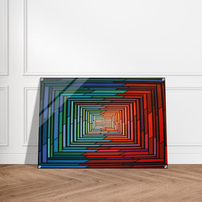 No – Stop - 1996 - Piero Dorazio Acrylic Print - 70x100 cm / 28x40″ inches