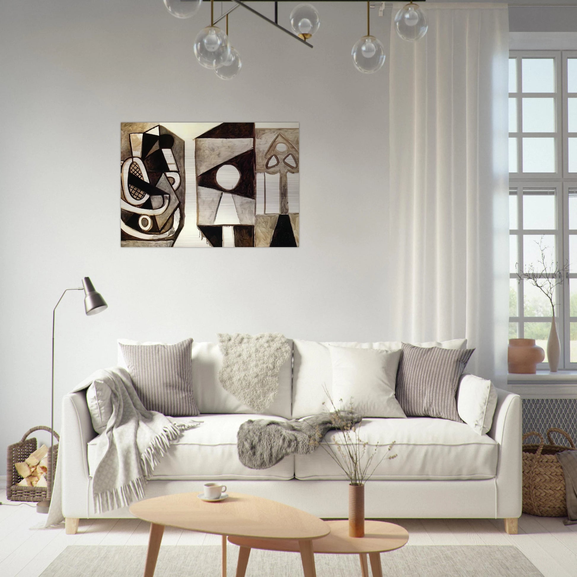 Armchair  California  - Pablo Picasso Brushed Aluminum Print - 70x100 cm / 28x40 inches | Pablo Picasso Aluminum Print | Pablo Picasso Prints