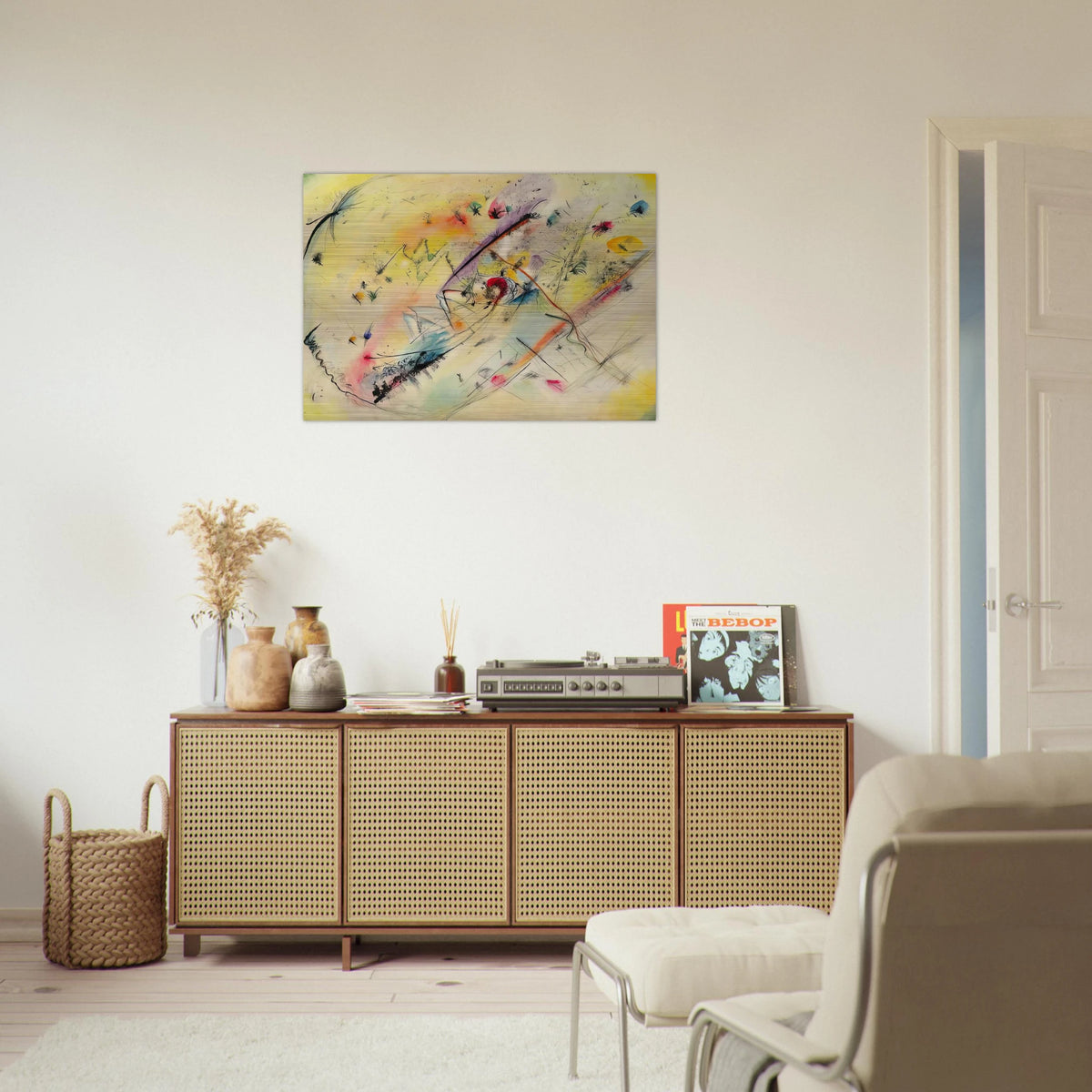 BRIGHT PICTURE 1913 - Wassily Kandinsky Brushed Aluminum Print - 70x100 cm / 28x40 inches | Wassily Kandinsky Aluminum Print | Wassily Kandinsky Prints