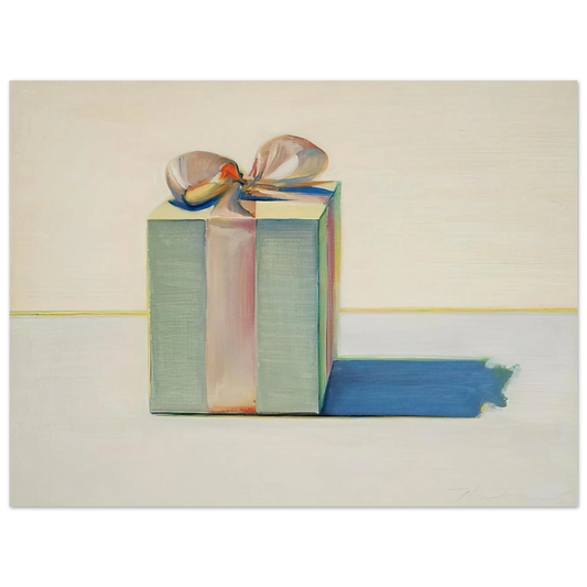 Wayne Thiebaud - Gift Box - 1971 Wall Art - 21x29.7 cm / 8x12" - Fine Art Poster-canvas - -
