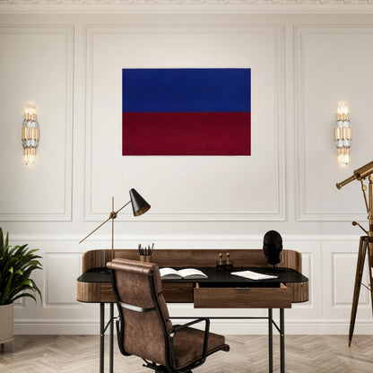 Blue and Red - Ellsworth Kelly Brushed Aluminum Print - 70x100 cm / 28x40 inches | Ellsworth Kelly Aluminum Print | Ellsworth Kelly Prints