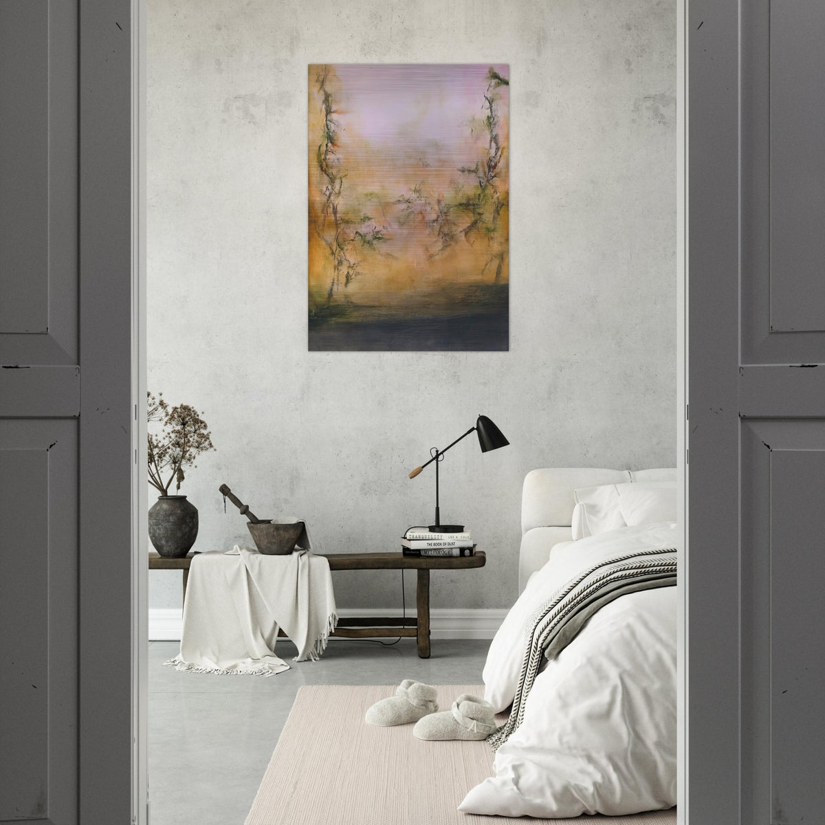 25 5 2001 2001 - Zao Wou-Ki Brushed Aluminum Print - 70x100 cm / 28x40 inches | Zao Wou-Ki Aluminum Print | Zao Wou-Ki Prints