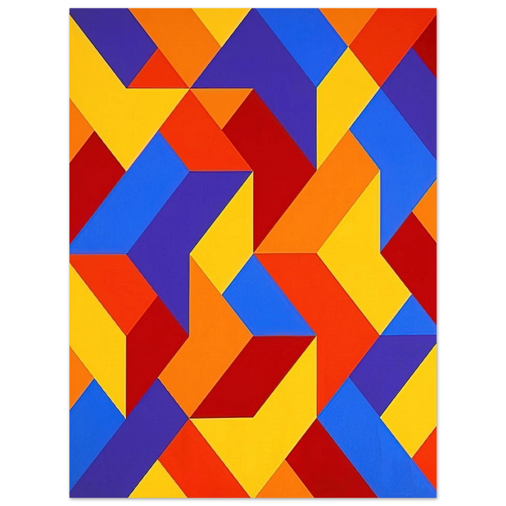 Karl Benjamin - #3 - 1969  75x100 cm / 30x40inches Fine Art Poster