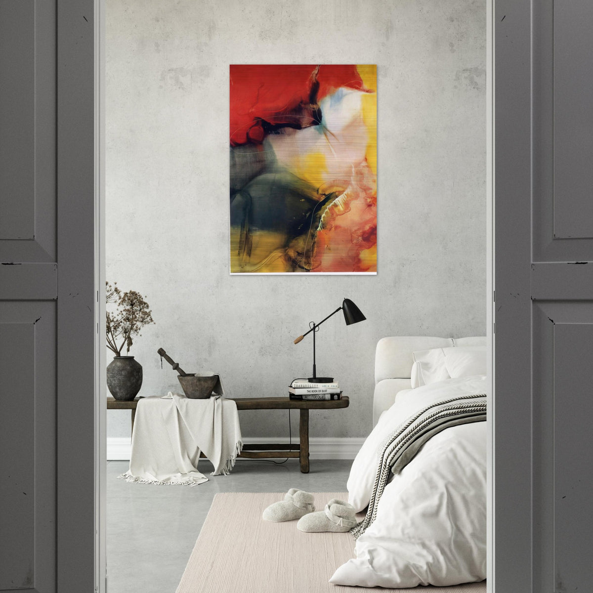 Lotus - Paul Jenkins Brushed Aluminum Print - 70x100 cm / 28x40 inches | Paul Jenkins Aluminum Print | Paul Jenkins Prints