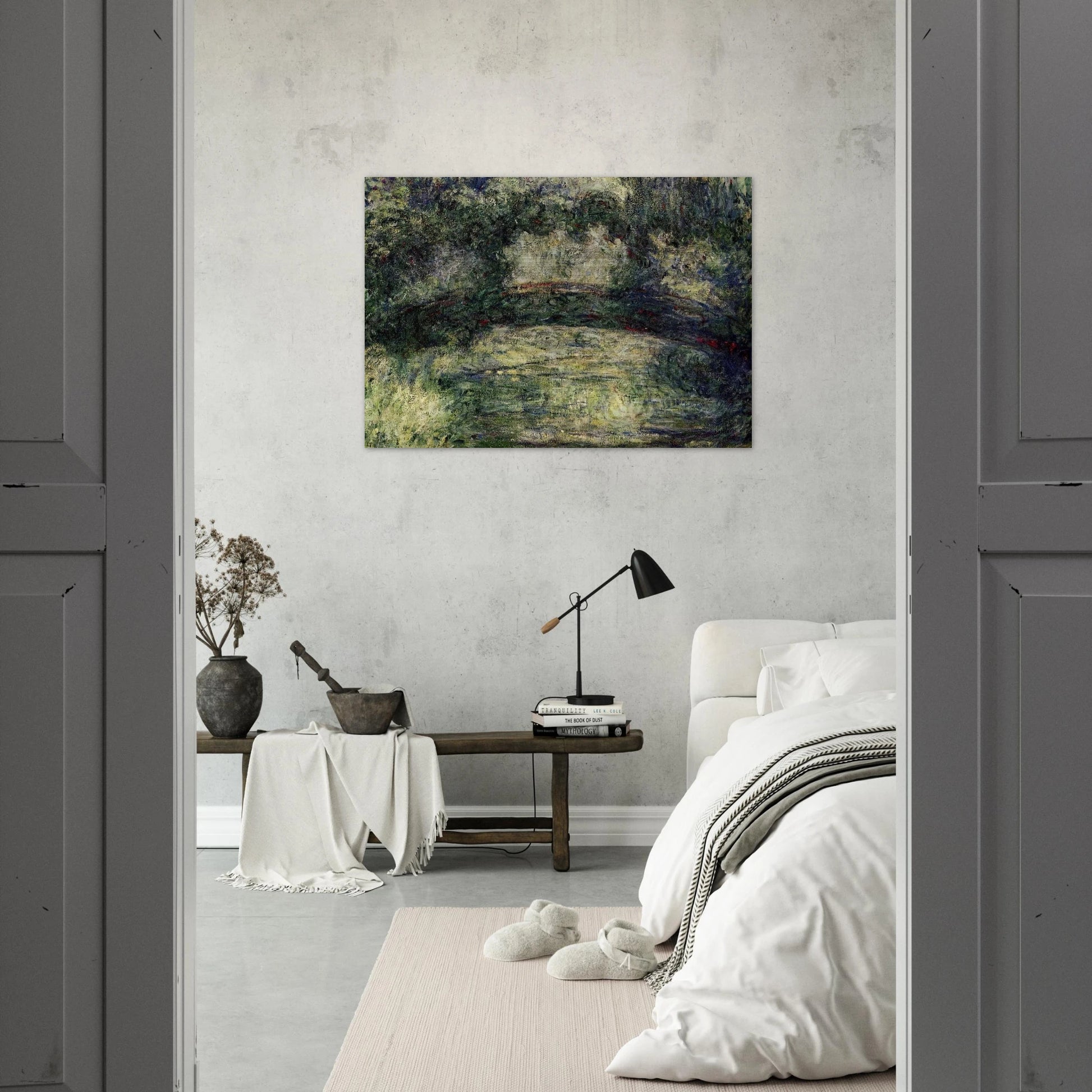 The Japanese Bridge 10 - claude monet Brushed Aluminum Print - 70x100 cm / 28x40 inches | claude monet Aluminum Print | claude monet Prints