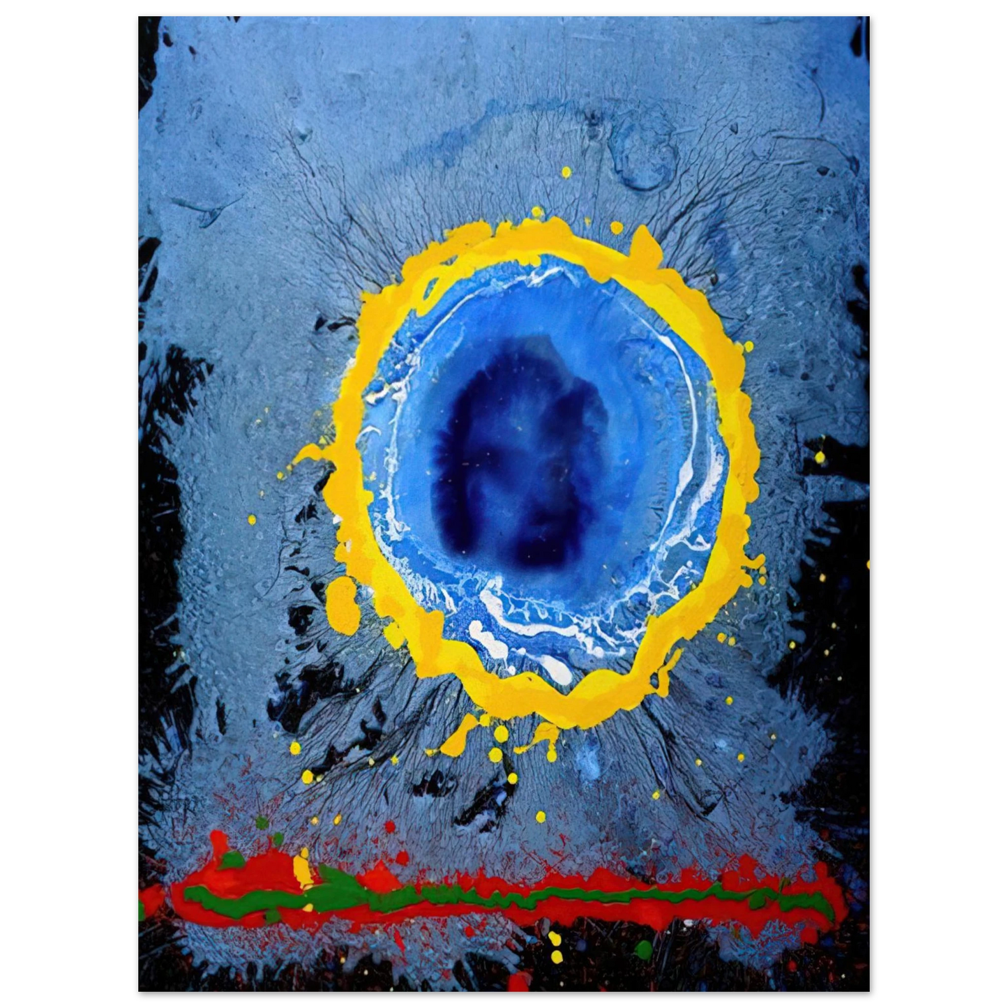 John Hoyland - Moon's Milk - 2009  75x100 cm / 30x40inches Fine Art Poster
