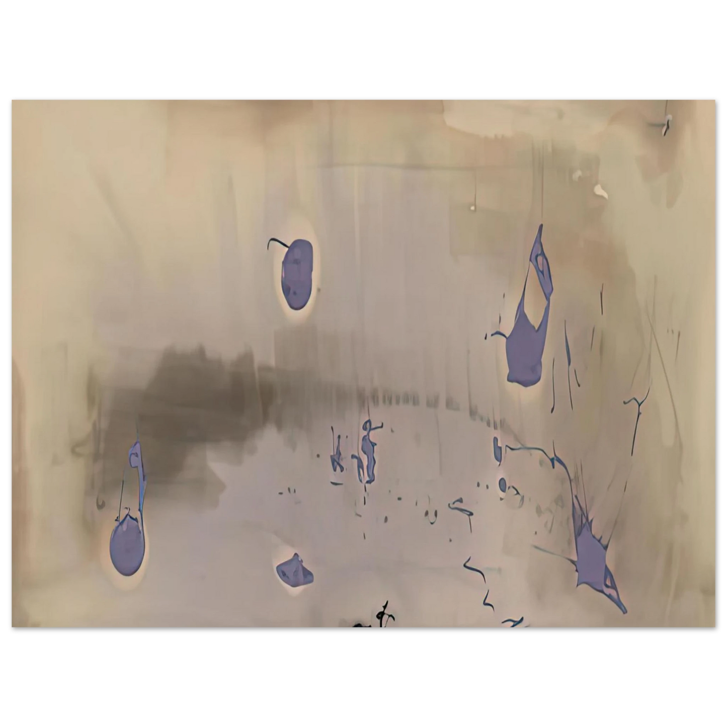 Helen Frankenthaler - Sacrifice Decision, 1981- Wall Art - 60x80 cm / 24x32 inches - Fine Art Poster-canvas - -