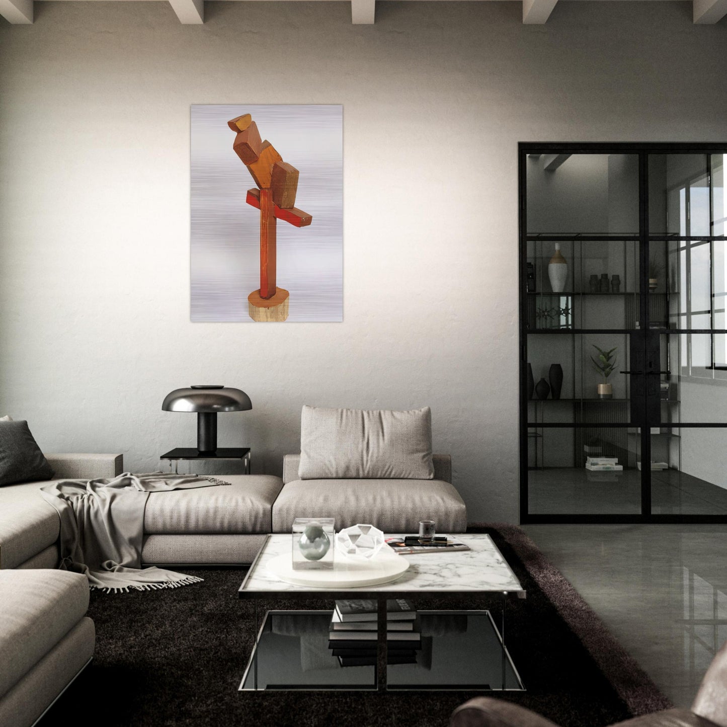 DIVERTIMENTO 1997 - Esteban Vicente Brushed Aluminum Print - 70x100 cm / 28x40 inches | Esteban Vicente Aluminum Print | Esteban Vicente Prints