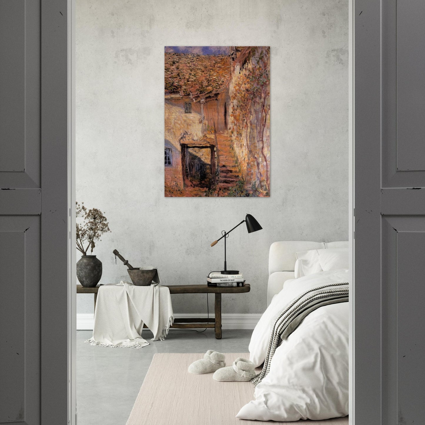 The Steps - claude monet Brushed Aluminum Print - 70x100 cm / 28x40 inches | claude monet Aluminum Print | claude monet Prints