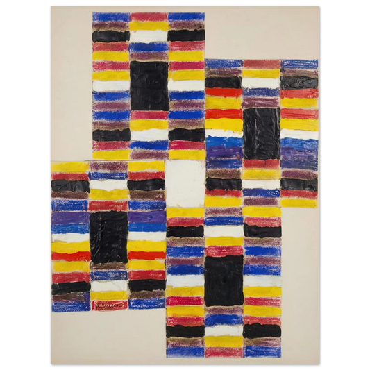 Alfred Jensen - Ascending I - 1958  75x100 cm / 30x40inches Fine Art Poster