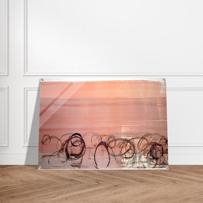 New River Watercolor, Series IV, #4 - 1988 - John Cage Acrylic Print - 70x100 cm / 28x40″ inches | John Cage Wall Art | John Cage Prints