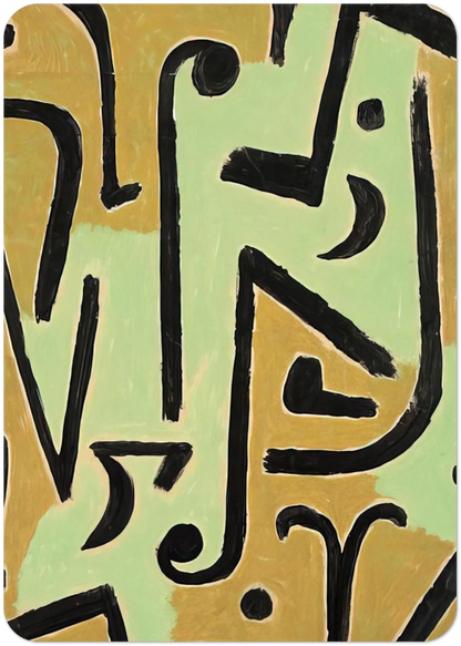 HALME 1940 By Paul Klee Pack of 10 Post Cards | Paul Klee Post Cards | A6 (10.5 x 14.8 cm) - 4.1 x 5.8 inches