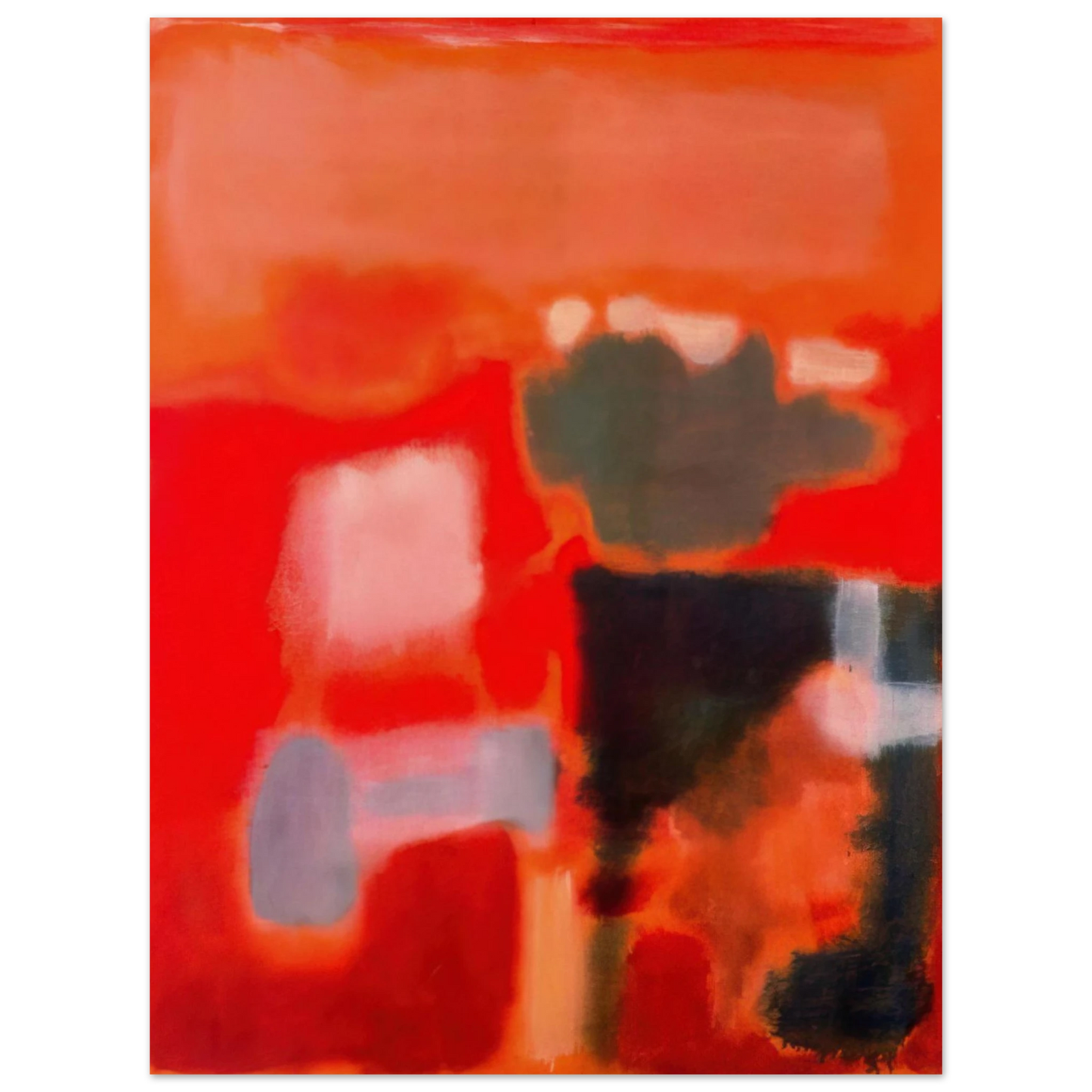 Mark Rothko - No.1 - 1949 Wall Art - 30x40 cm / 12x16 inches - Premium Wooden Framed Poster With Fine Art Paper-canvas - Black frame