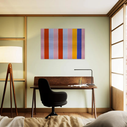 Peeping Wall - 1960 - Gene Davis Brushed Aluminum Print - 70x100 cm / 28x40 inches | Gene Davis Aluminum Print | Gene Davis Prints