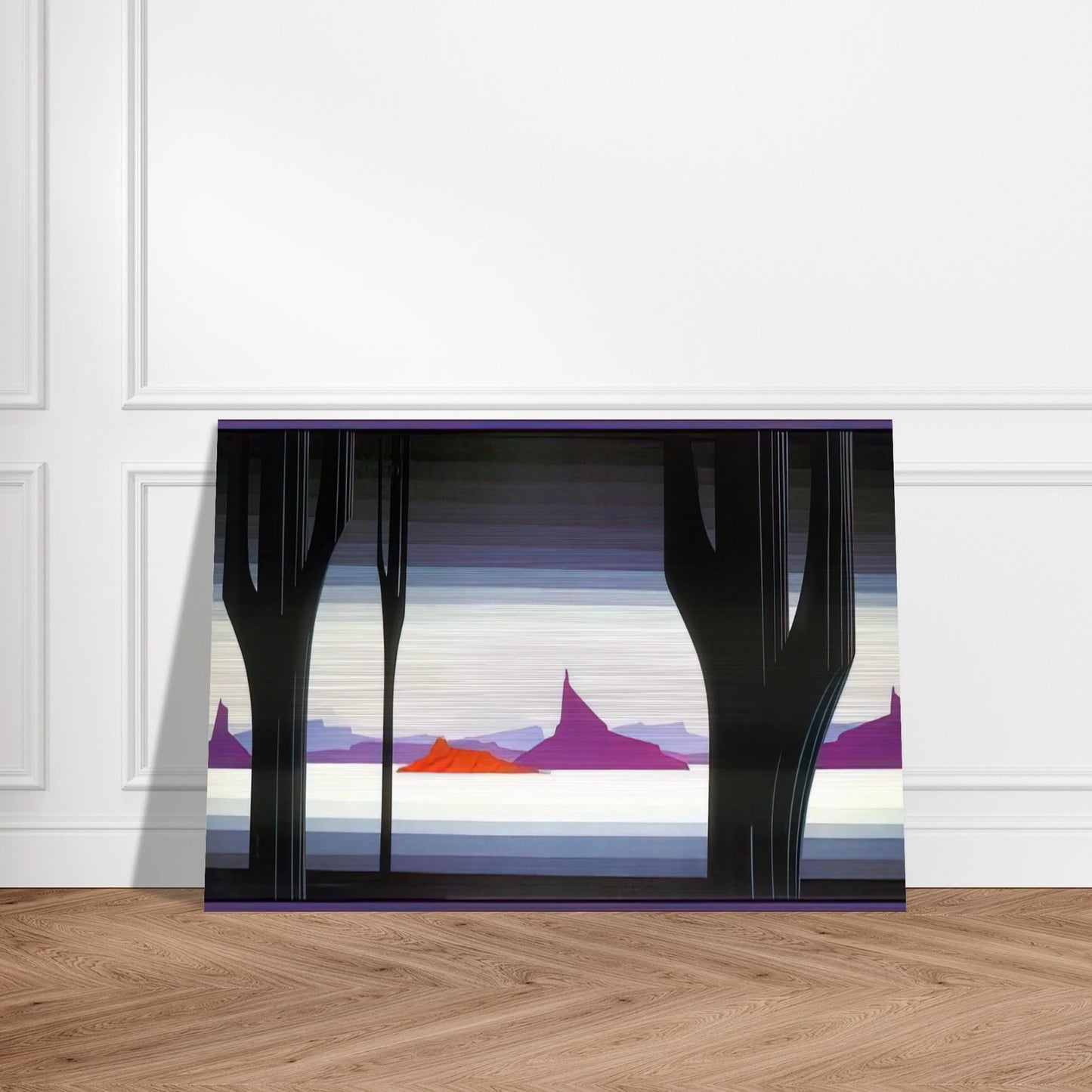 Saguaro - Eyvind Earle Brushed Aluminum Print - 70x100 cm / 28x40 inches | Eyvind Earle Aluminum Print | Eyvind Earle Prints