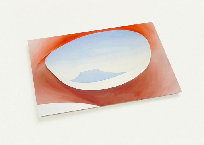 Pedernal - From the Ranch I By Georgia O'Keeffe Pack of 10 Post Cards | Georgia O'Keeffe Post Cards | A6 (10.5 x 14.8 cm) - 4.1 x 5.8 inches