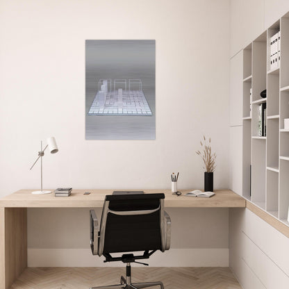 Serial Project Set B - Sol LeWitt Brushed Aluminum Print - 70x100 cm / 28x40 inches | Sol LeWitt Aluminum Print | Sol LeWitt Prints