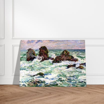 THE ROCKS 1908 - Theo van Rysselberghe Acrylic Print - 70x100 cm / 28x40″ inches