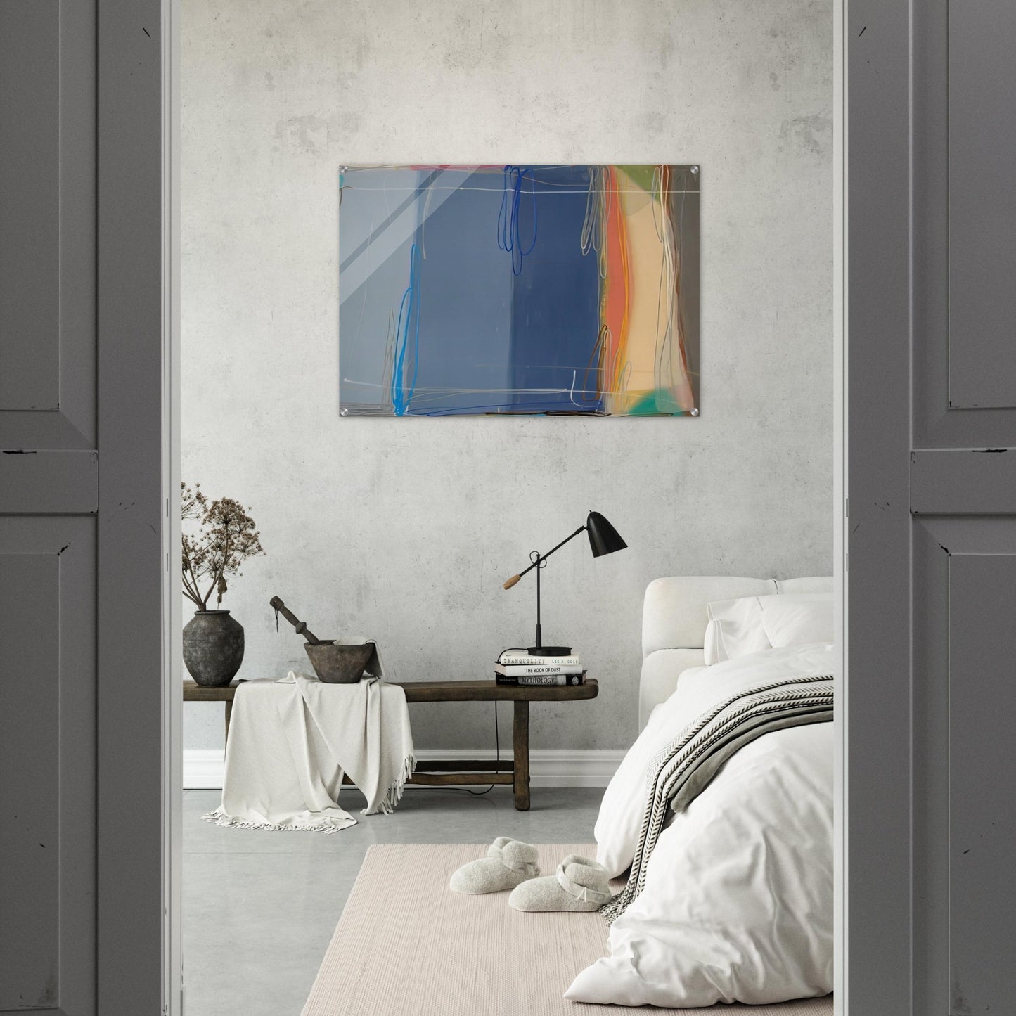 Yours and Mine - 1993 - Larry Zox Acrylic Print - 70x100 cm / 28x40″ inches