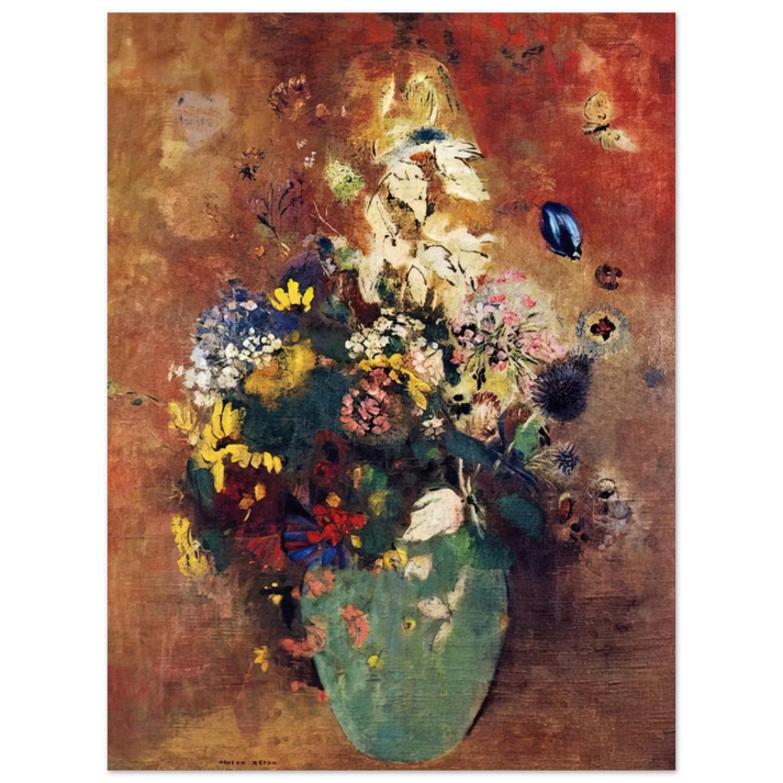 Odilon Redon - GREEN VASE  75x100 cm / 30x40inches Fine Art Poster