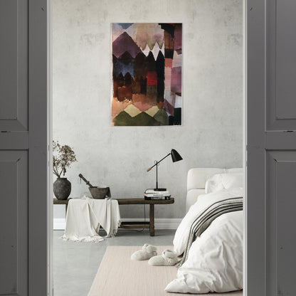 HAIRDRYER IN MARC S GARDEN 1915 - Paul Klee Brushed Aluminum Print - 70x100 cm / 28x40 inches | Paul Klee Aluminum Print | Paul Klee Prints