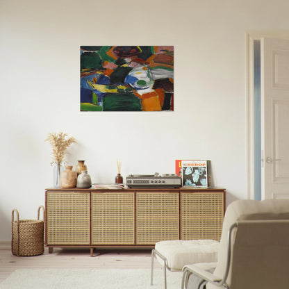 ORCHARD STREET 2 1957 - Grace Hartigan Brushed Aluminum Print - 70x100 cm / 28x40 inches | Grace Hartigan Aluminum Print | Grace Hartigan Prints