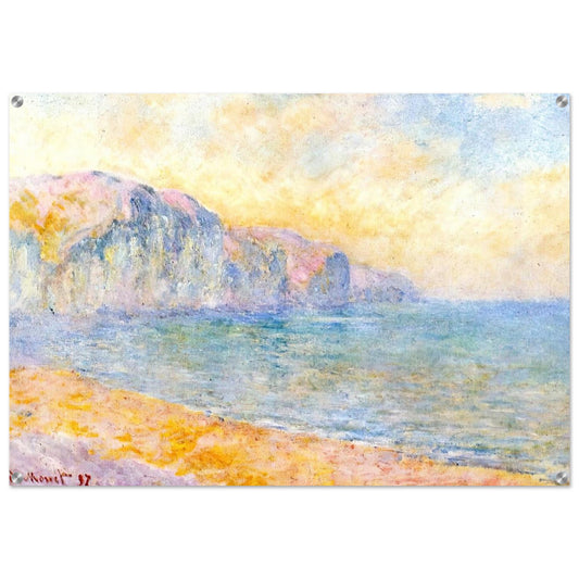 Cliffs at Pourville, Morning - claude monet Acrylic Print - 70x100 cm / 28x40″ inches