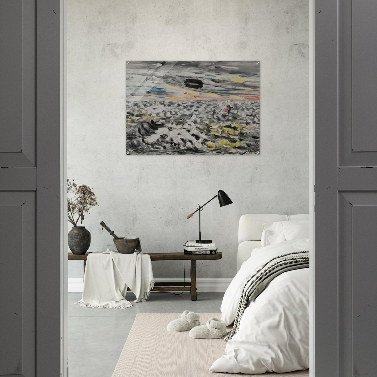 Movement in Greys and Yellows - 1946 - John Marin Acrylic Print - 70x100 cm / 28x40″ inches