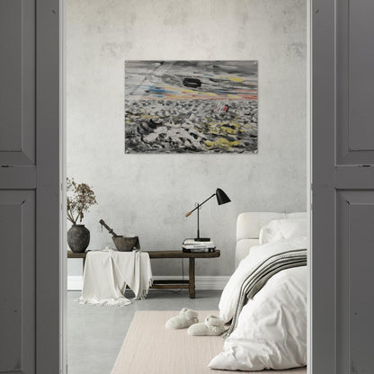 Movement in Greys and Yellows - 1946 - John Marin Acrylic Print - 70x100 cm / 28x40″ inches