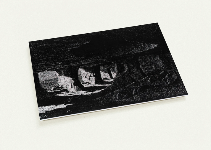 CAVE DWELLINGS NEAR SPERLINGA SICILY By MC Escher Pack of 10 Post Cards | MC Escher Post Cards | A6 (10.5 x 14.8 cm) - 4.1 x 5.8 inches