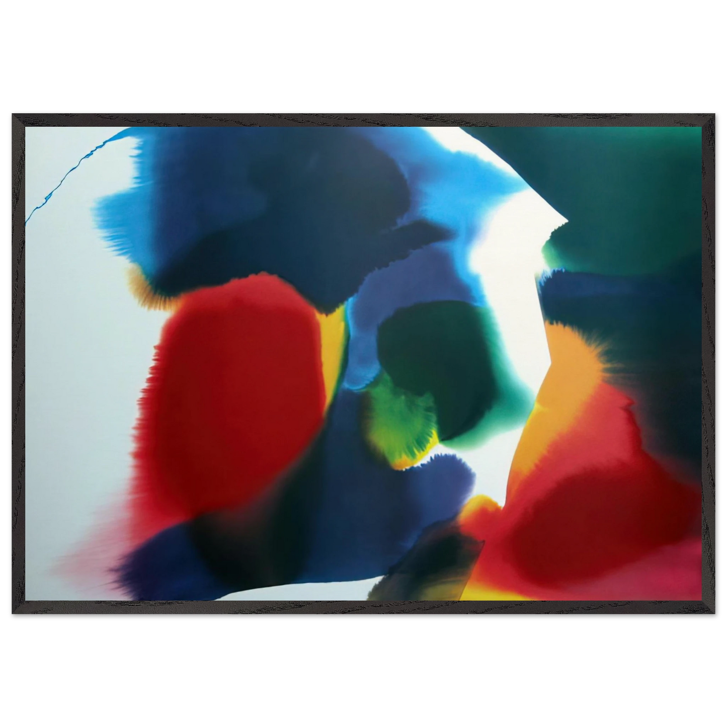 Phenomena Sherman Vortex - Paul Jenkins 70x100 cm / 28x40 inches Framed Art Print – Black Wooden Frame