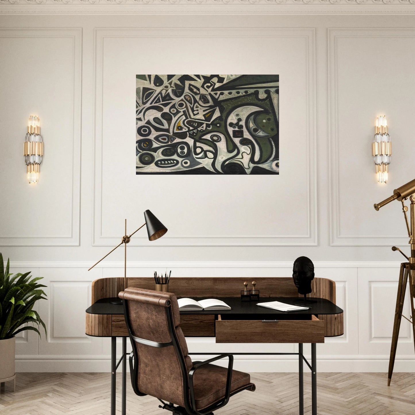 River Metamorphosis - Richard Pousette-Dart Brushed Aluminum Print - 70x100 cm / 28x40 inches | Richard Pousette-Dart Aluminum Print | Richard Pousette-Dart Prints