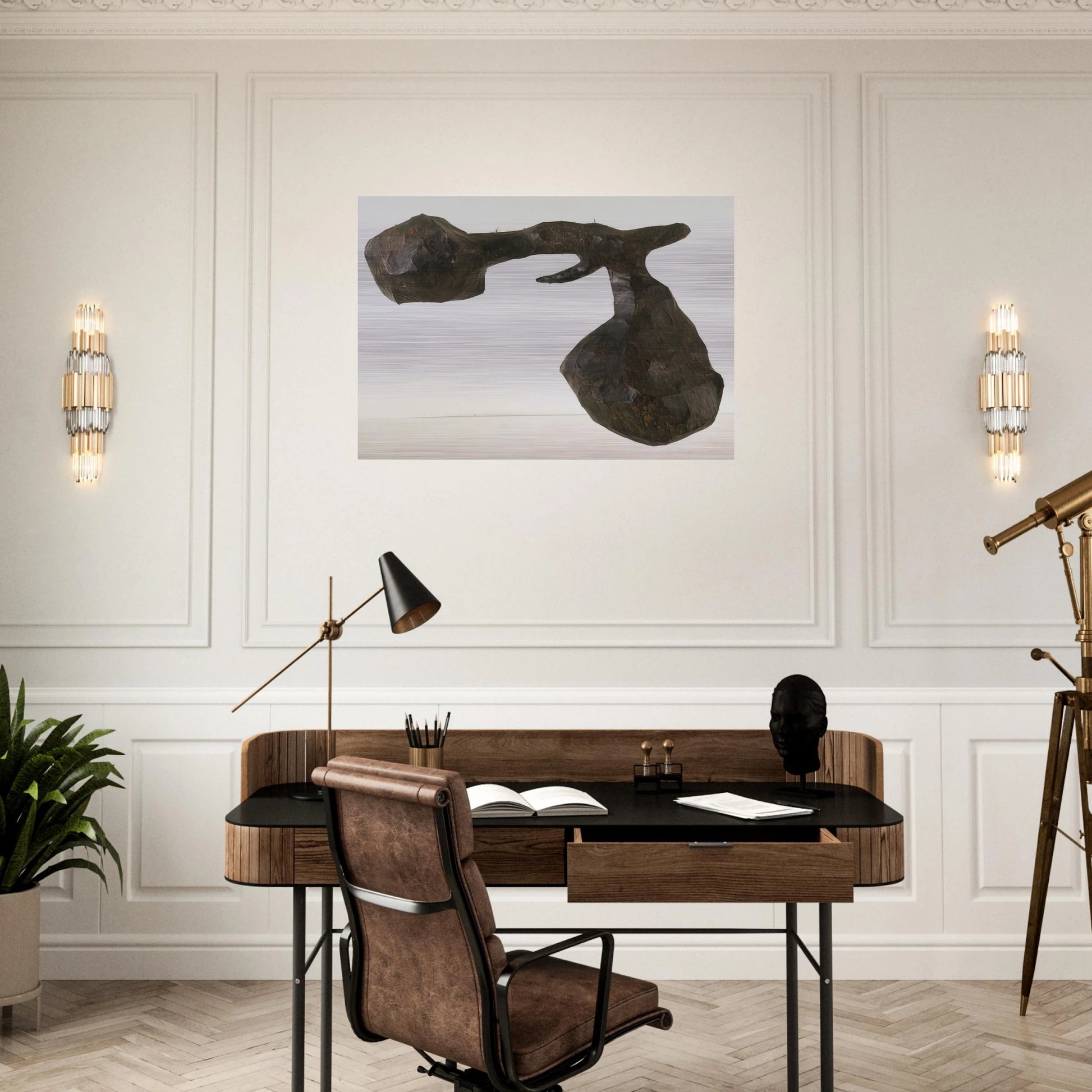 EMPIRE PAPA RAY GUN 1959 - Claes Oldenburg Brushed Aluminum Print - 70x100 cm / 28x40 inches | Claes Oldenburg Aluminum Print | Claes Oldenburg Prints