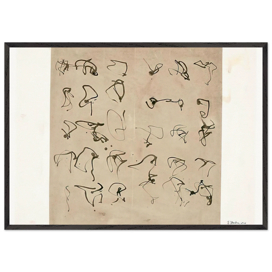 Forgery - 2008 - Brice Marden 70x100 cm / 28x40 inches Framed Art Print – Black Wooden Frame