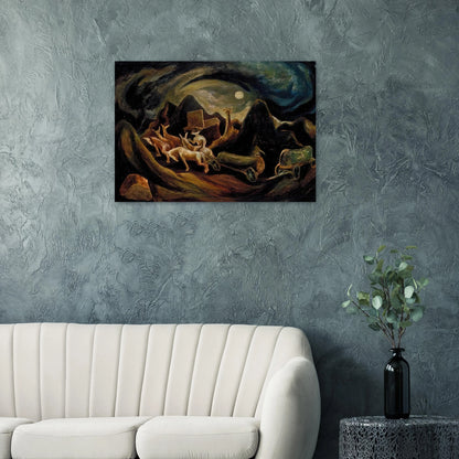 GOING WEST 1935 1 - Jackson Pollock Brushed Aluminum Print - 70x100 cm / 28x40 inches | Jackson Pollock Aluminum Print | Jackson Pollock Prints