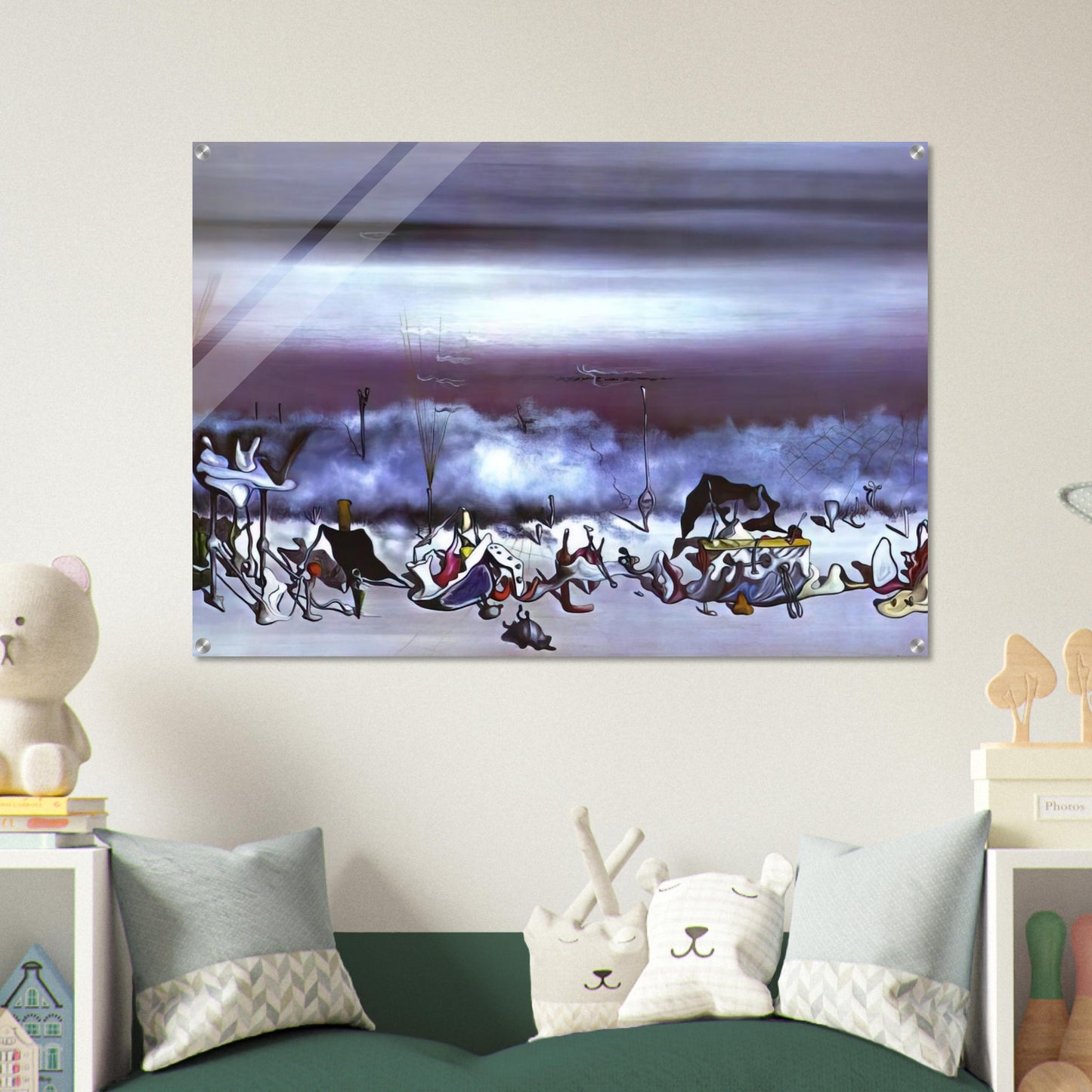 The Ribbon of Extremes - Yves Tanguy Acrylic Print - 70x100 cm / 28x40″ inches